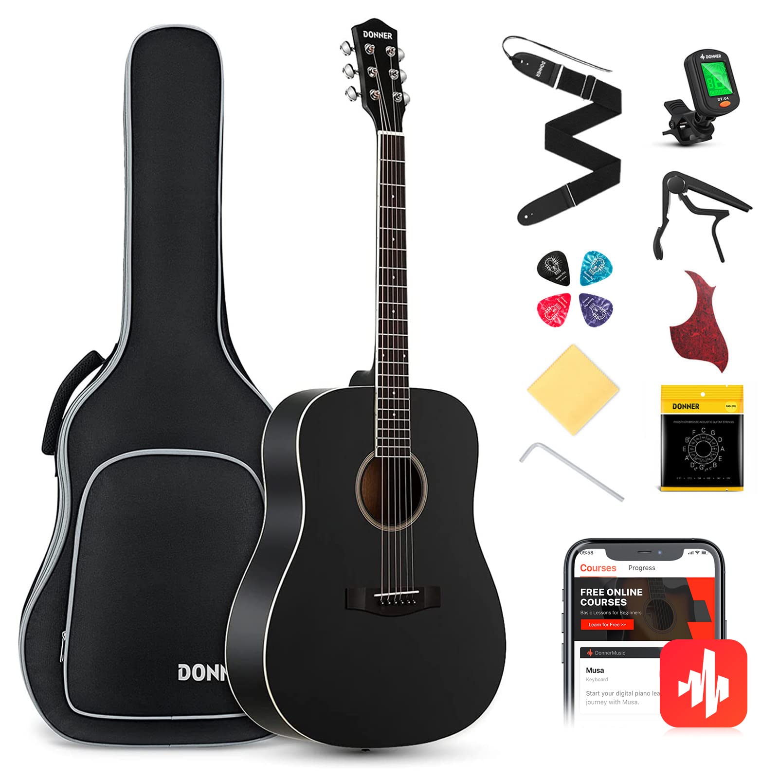 Donner DAG-1CB Lernfreundlich E-Gitarre
