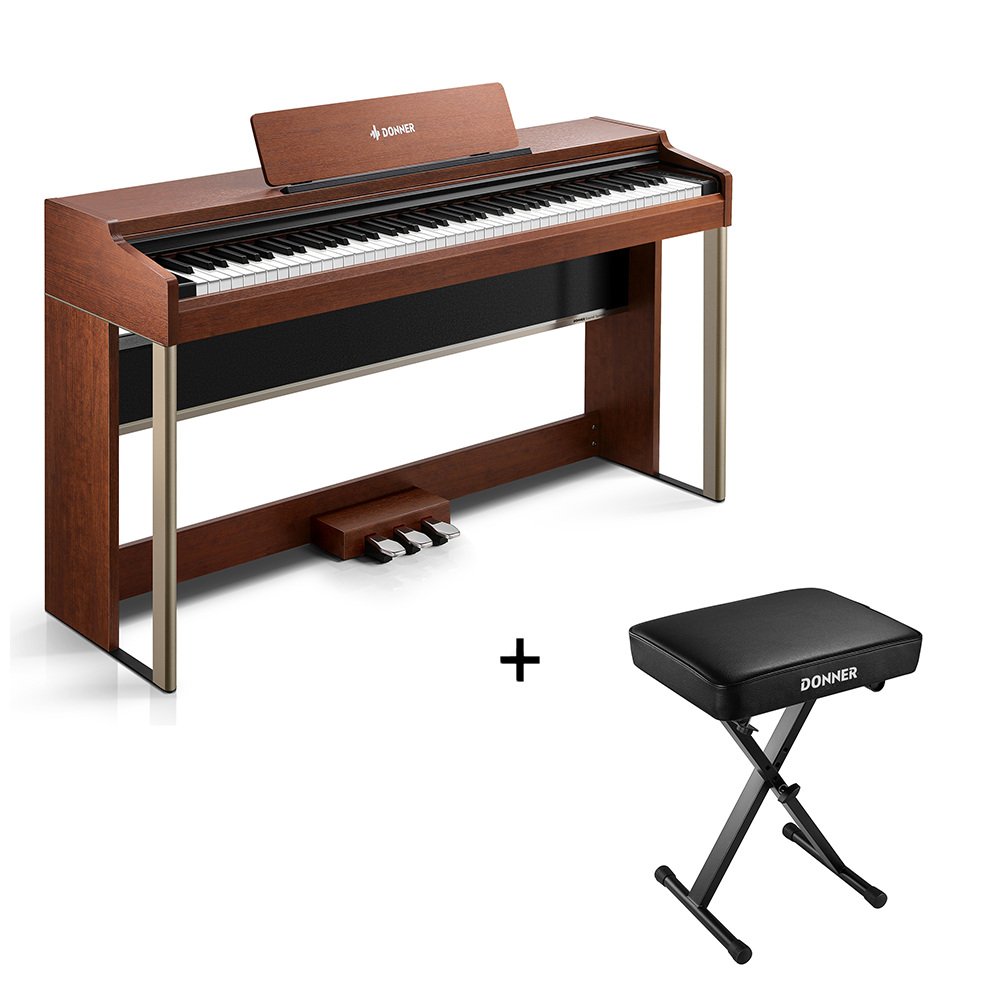 Donner DDP-200 PRO Digital Piano mit Touchscreen-Dunkelbraun##