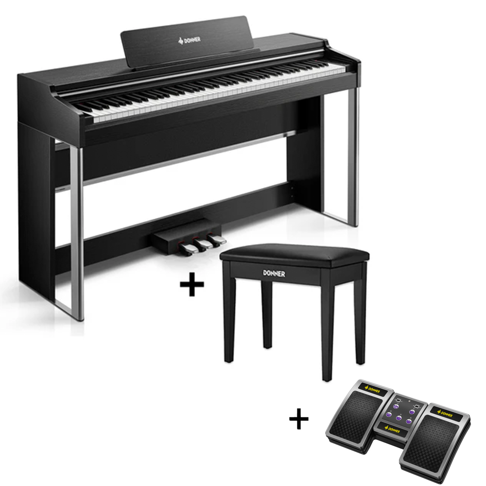 Donner DDP-200 PRO Digital Piano mit Touchscreen-Schwarz##