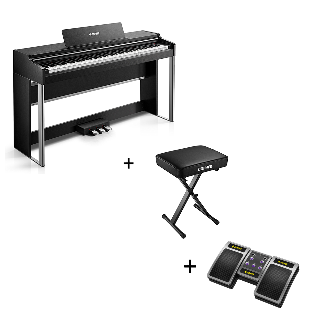 Donner DDP-200 PRO Digital Piano mit Touchscreen-Schwarz##