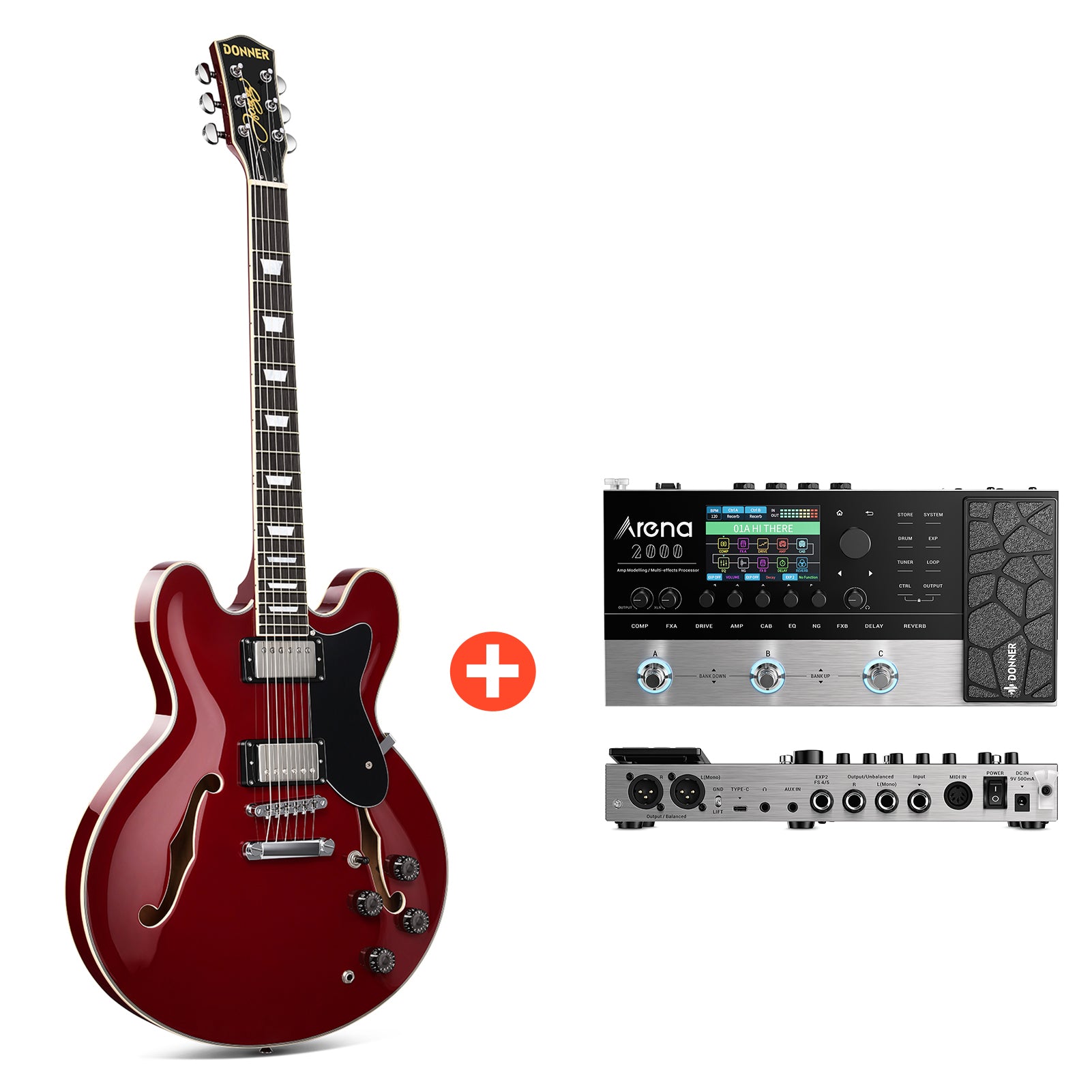 Donner DJP-1000 Jazz-E-Gitarre