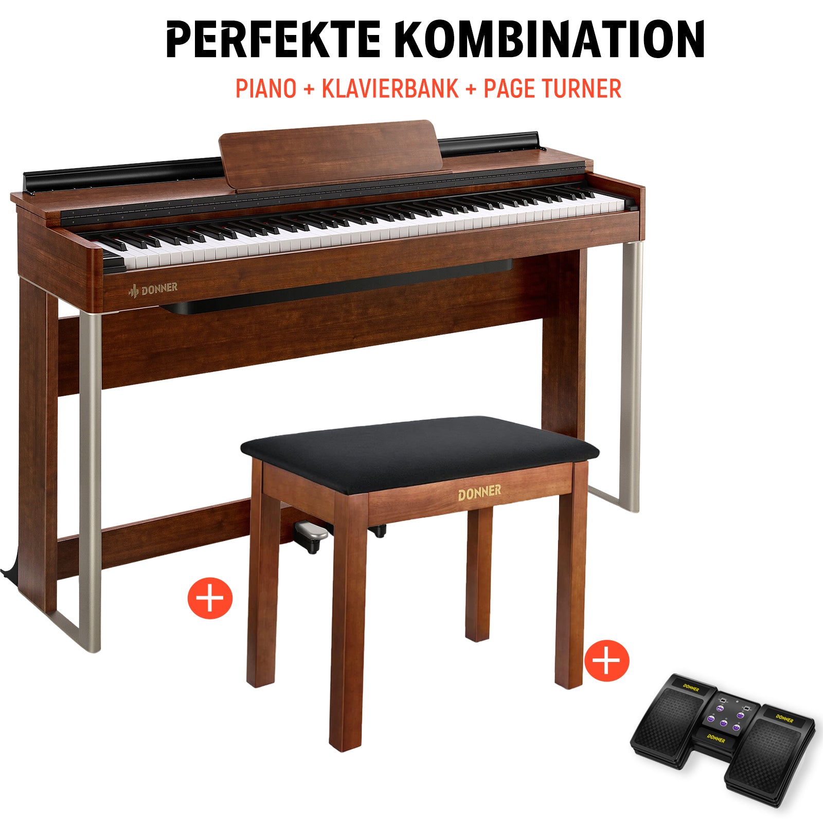Donner DDP-200 Graded Hammer Action Holz Digital Piano