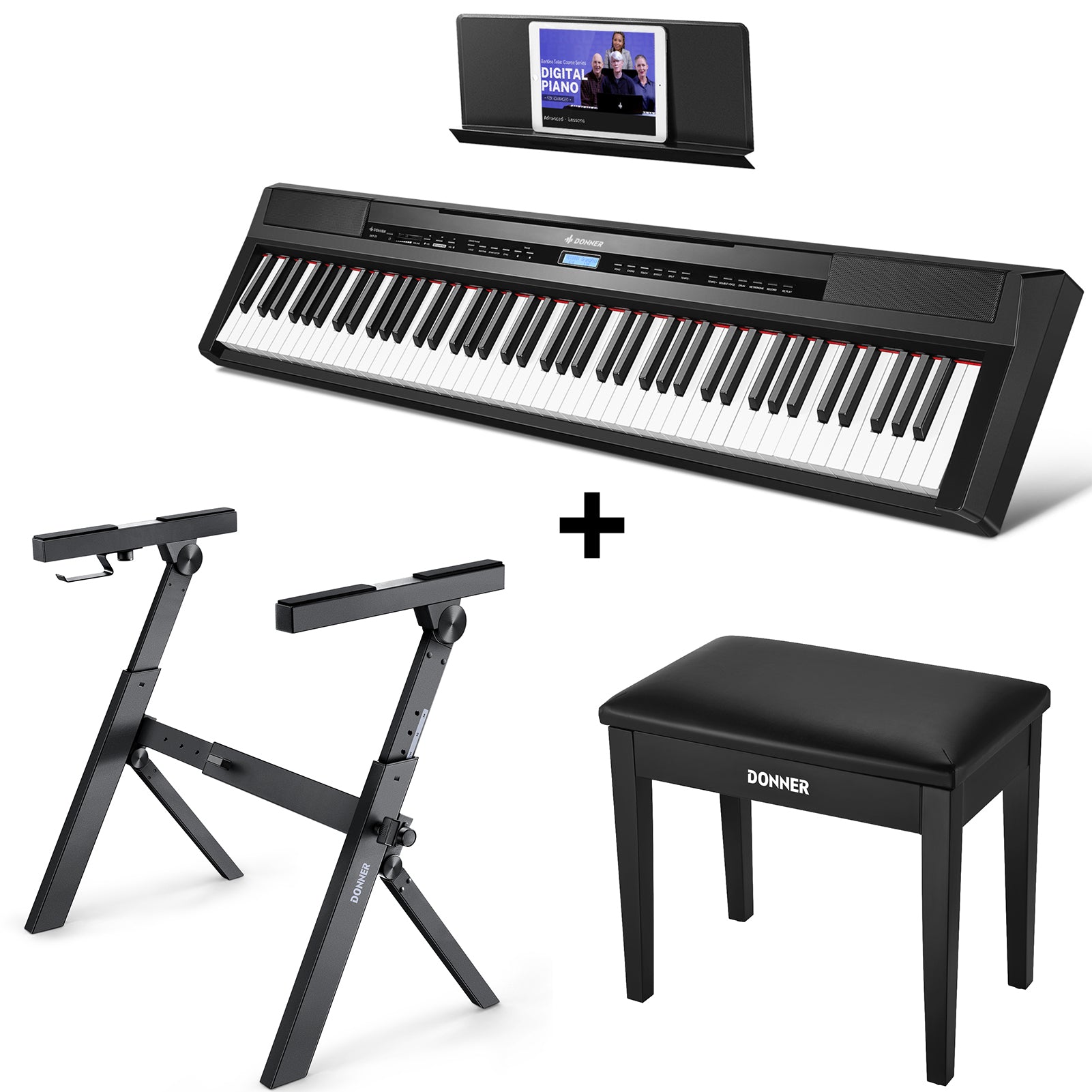 Donner DEP-20 Digital Piano mit Hammermechanik