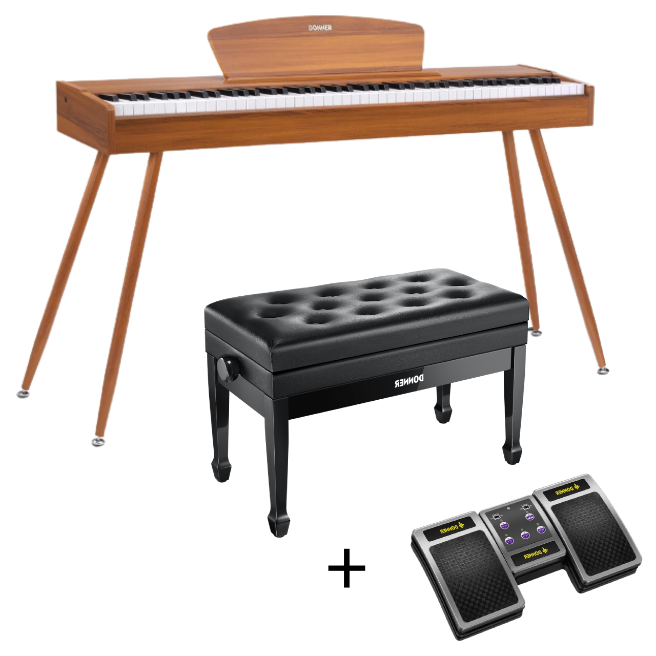 Donner DDP-80 Digital piano im Holzdesign-Klang-Upgrade##