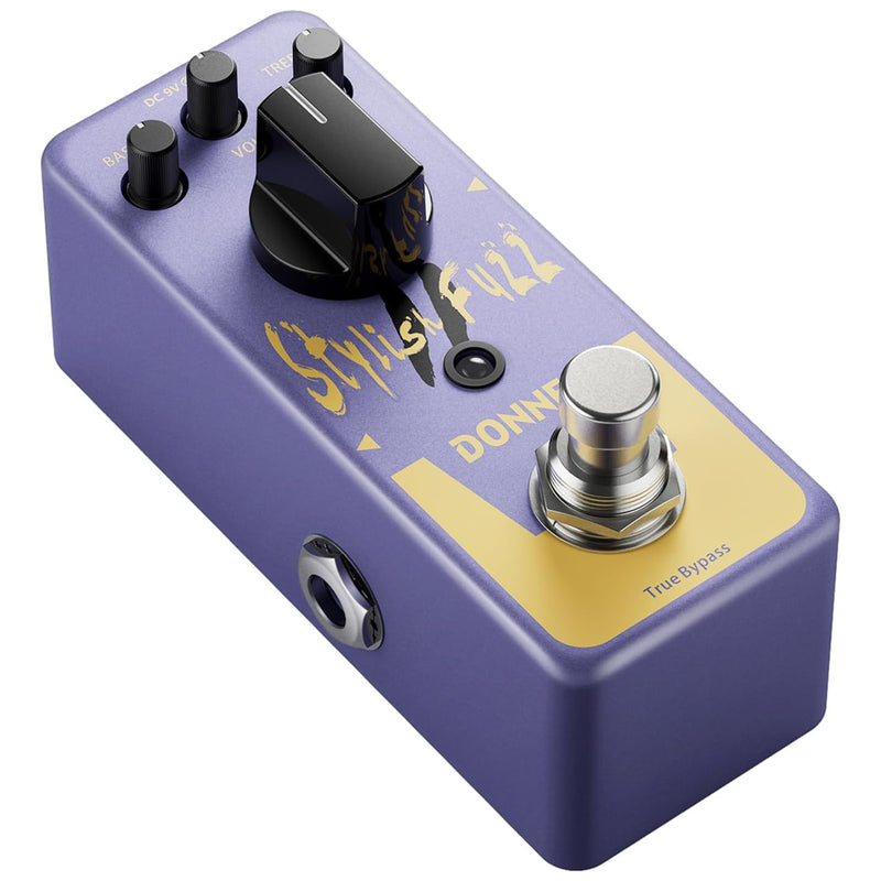 Donner Fuzz Pedal, Stylish Fuzz Effect Pedal, Classic Mini Fuzz Pedal for Electric Guitar, True Bypass