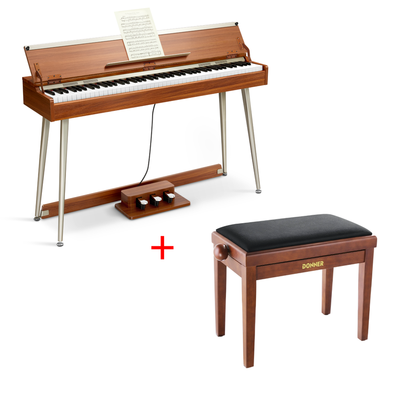Donner DDP-80 PLUS Digitalpiano Minimalistisches Holzdesign