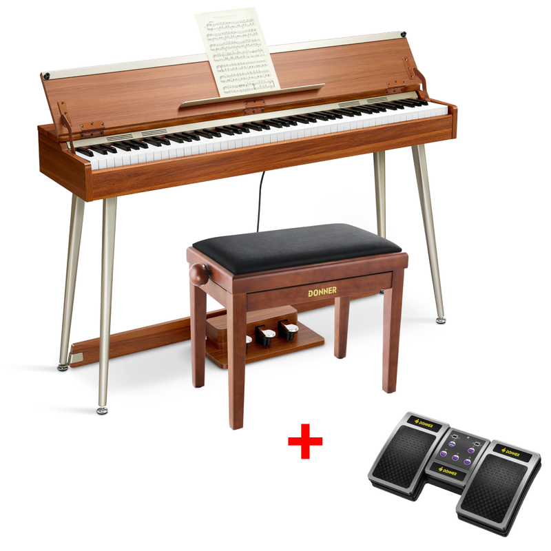 Donner DDP-80 PLUS Digitalpiano Minimalistisches Holzdesign