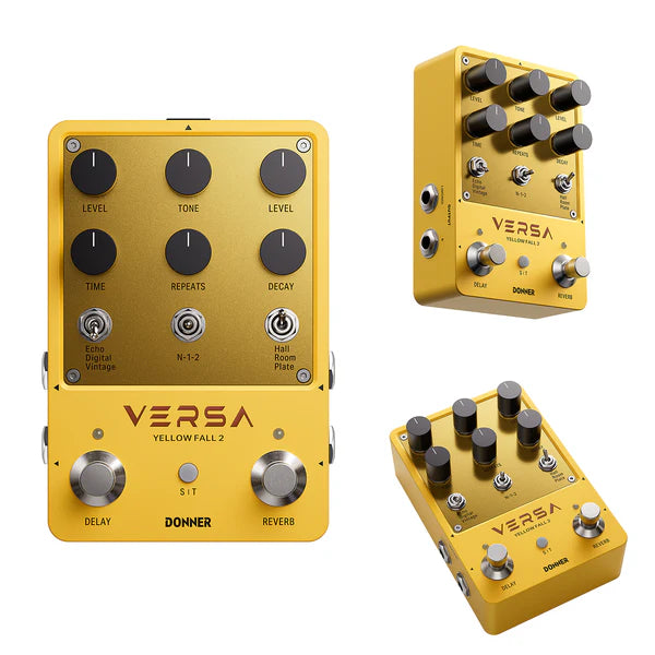Donner Yellow Fall II Nachhall & Verzögerung Live Effektpedal