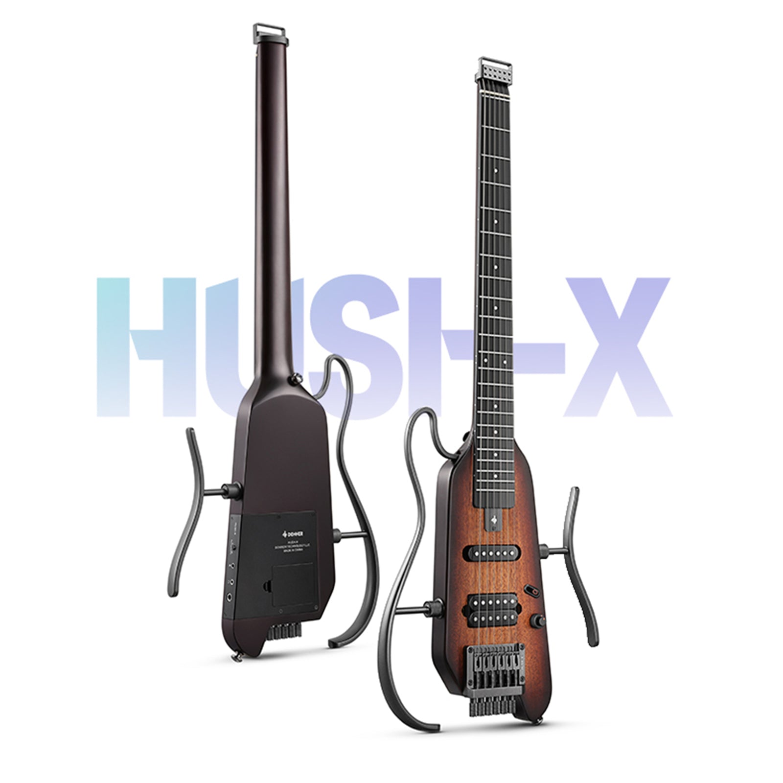 Donner HUSH™ X Kopflose Bauweise E‑Gitarre-Sunburst##