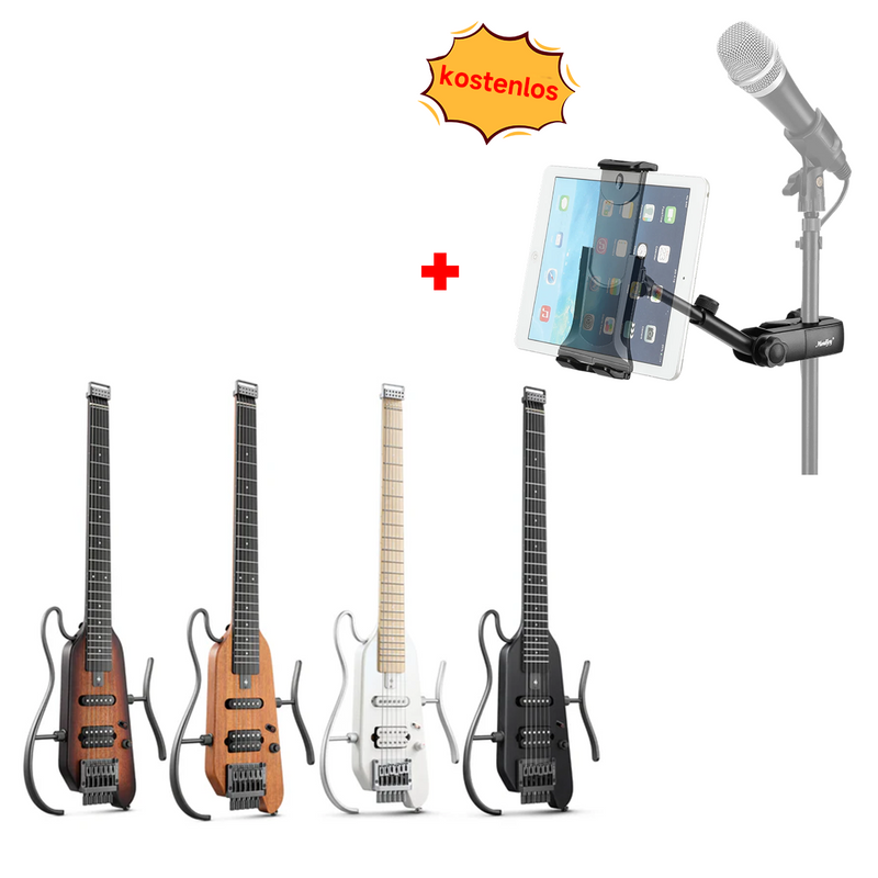 Donner HUSH-X  E-Gitarre Traveler Gitarre Ultra-Light für Unterwegs