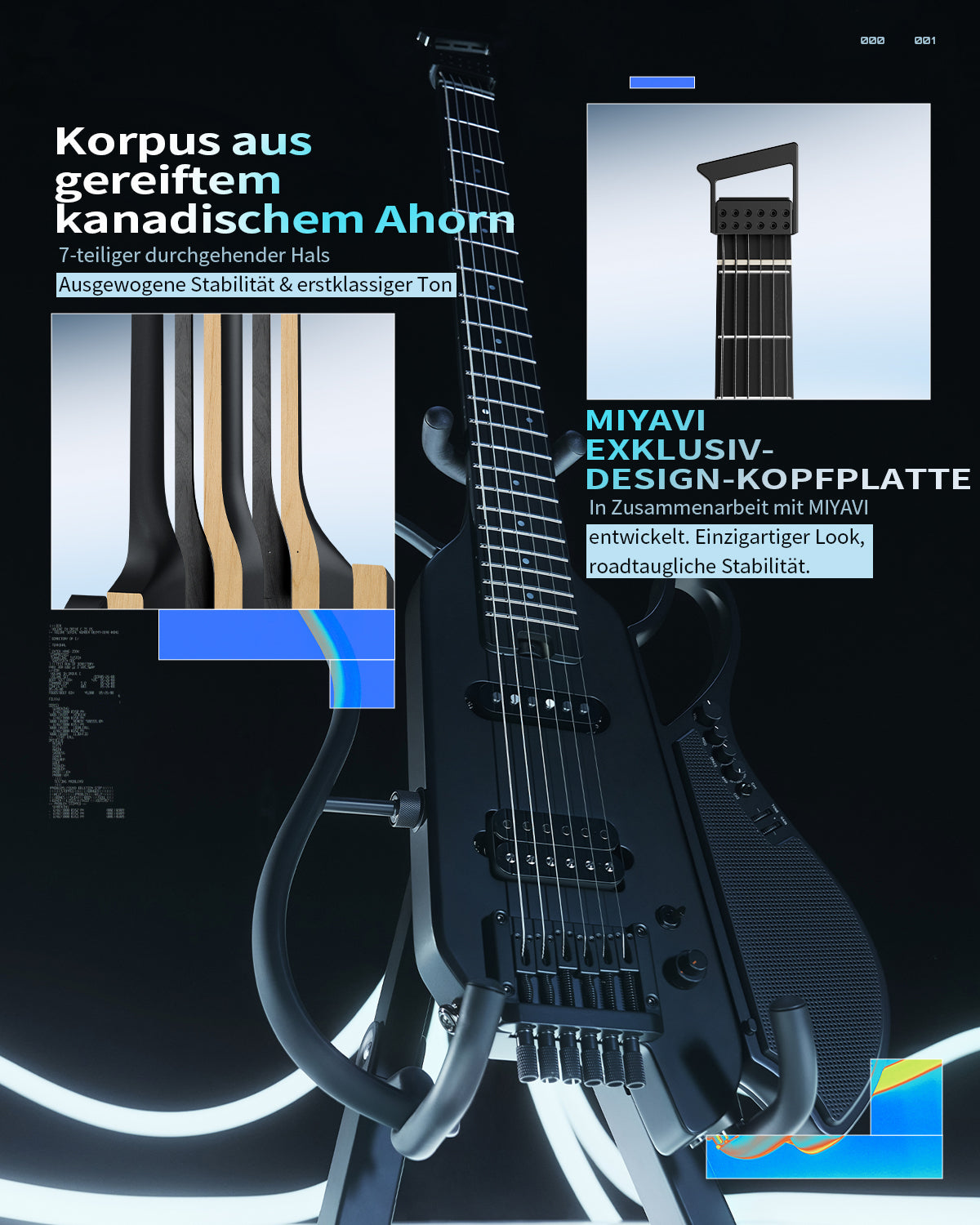 Donner HUSH X LIVE Reisegitarre-Miyavi-Ausgabe##