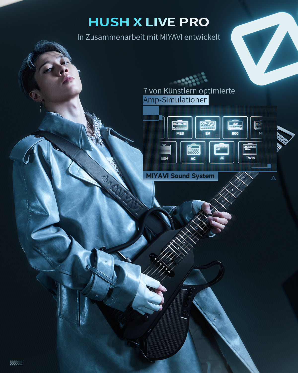 Donner HUSH X LIVE Reisegitarre-Miyavi-Ausgabe##