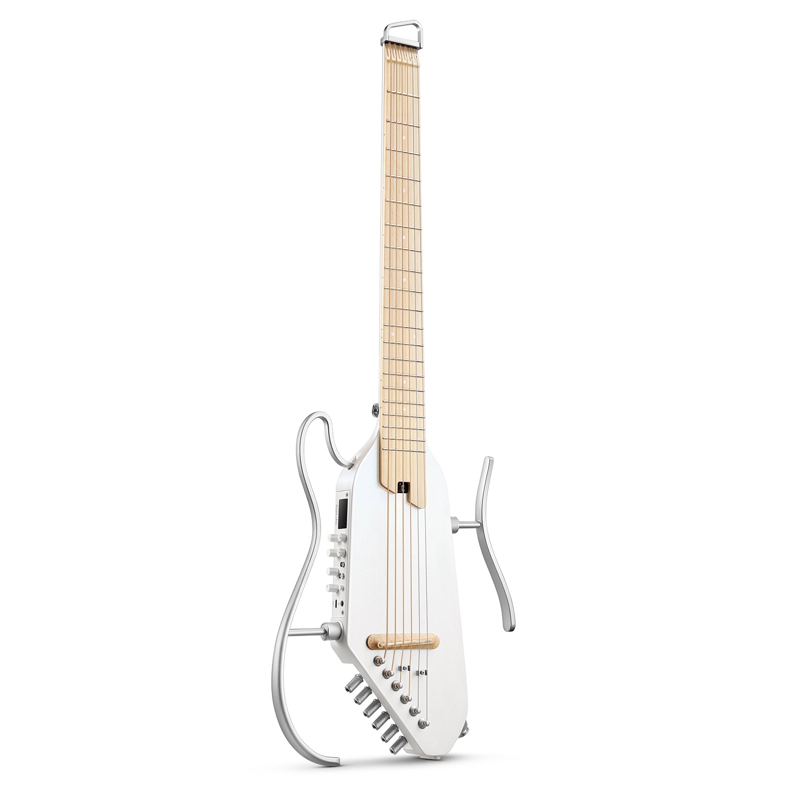 Donner HUSH-I Pro Gitarre Multi-Sound-Modus Tragbare Reisegitarre-Weiß##