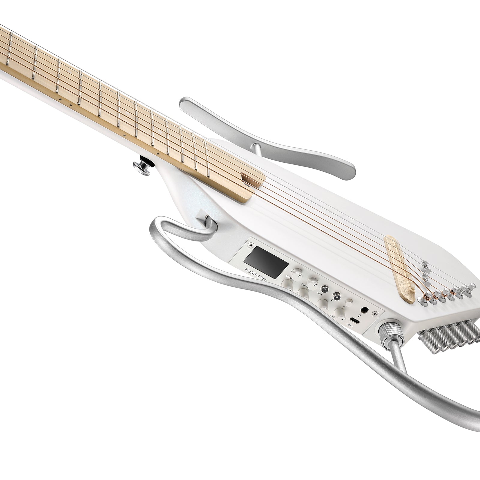 Donner HUSH™ I PRO Reisegitarre-Weiß##