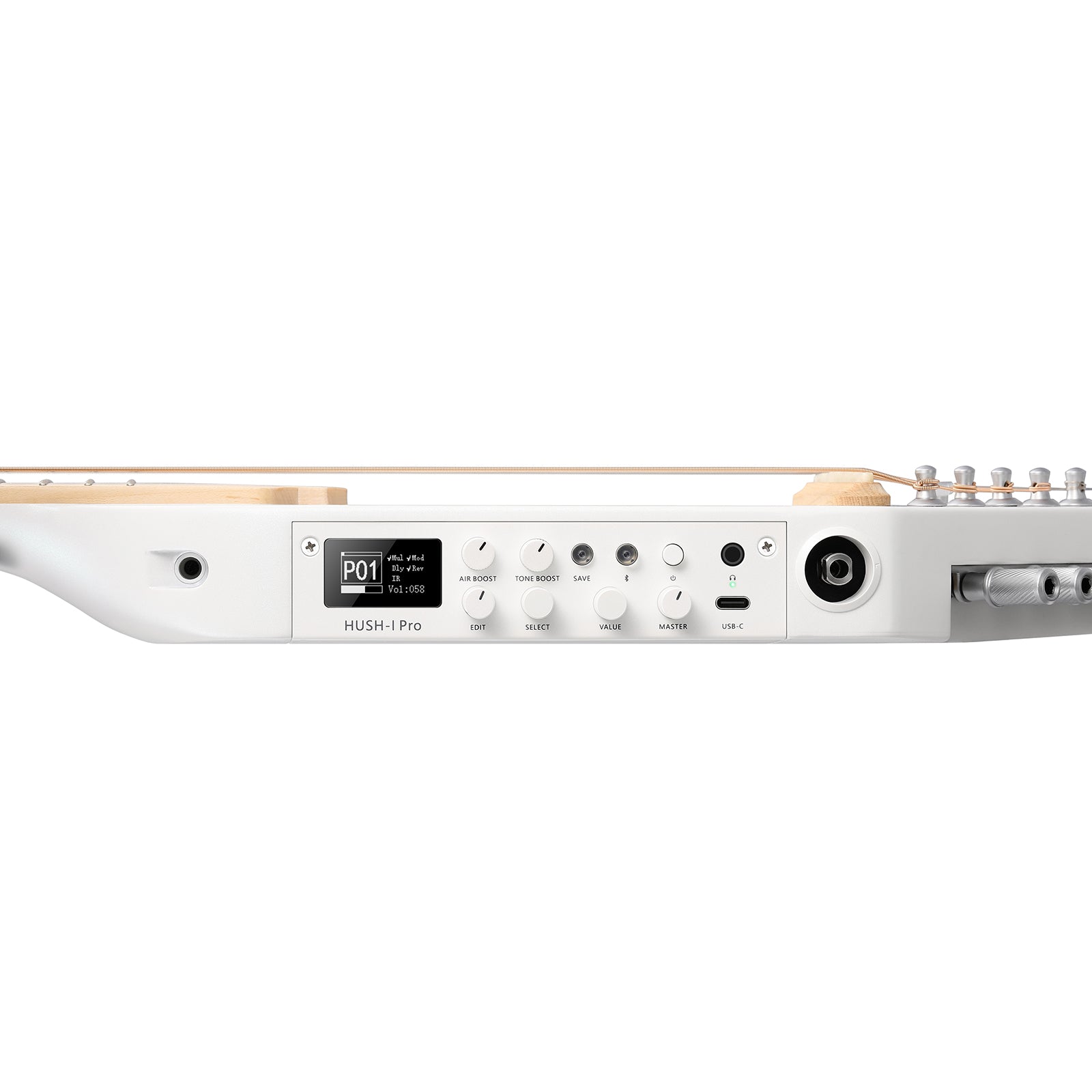 Donner HUSH™ I PRO Reisegitarre-Weiß##