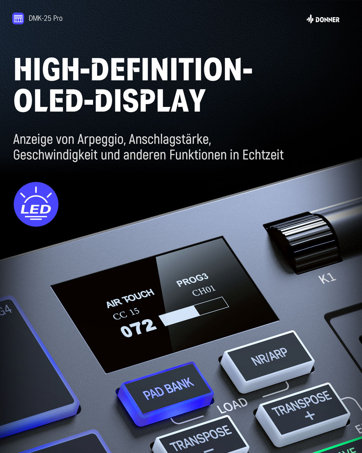 Donner DMK-25 Pro MIDI-Controller