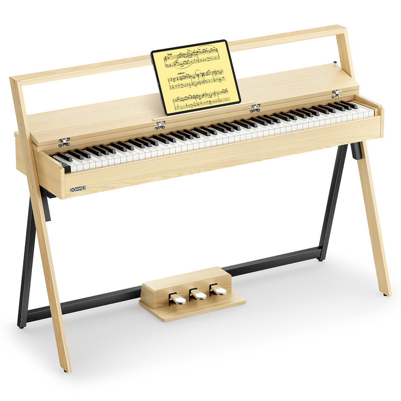 DONNER OURA™ R300 88-Tasten-Digitalpiano für zu Hause-Helle Holzfarbe##