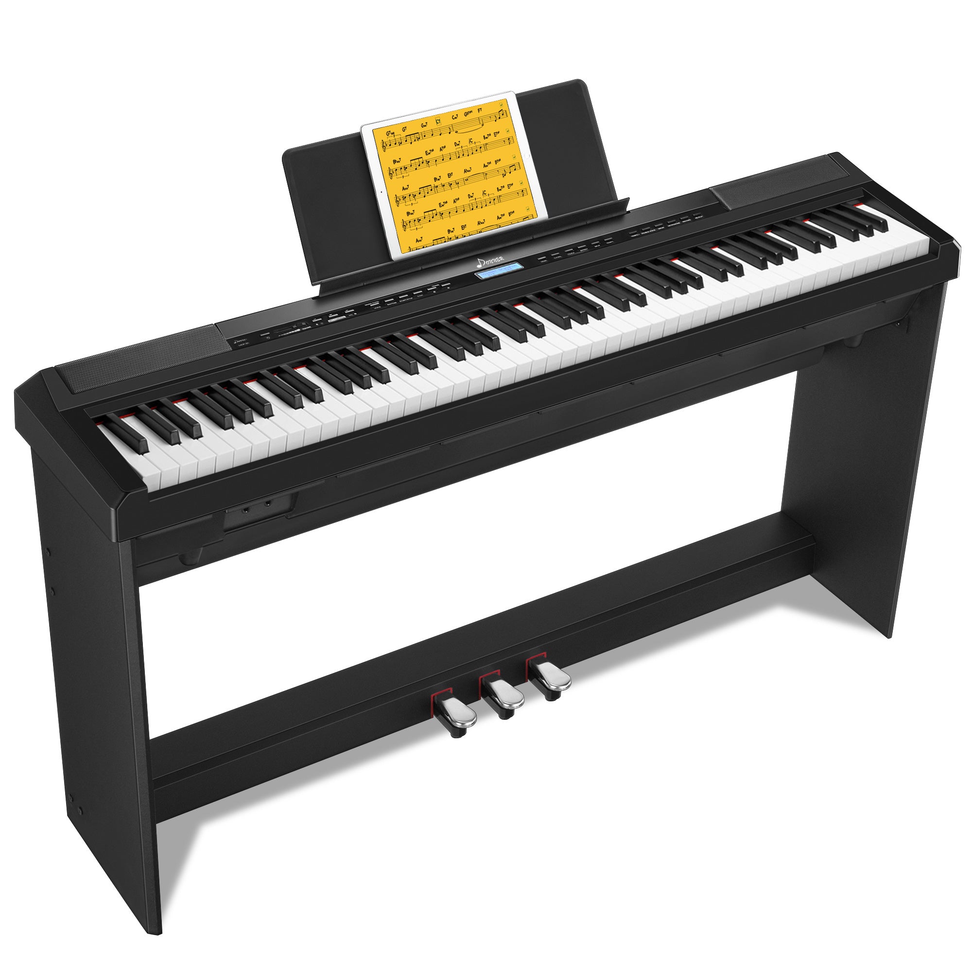 Donner DEP-20 Digital Piano mit Hammermechanik-Schwarz##