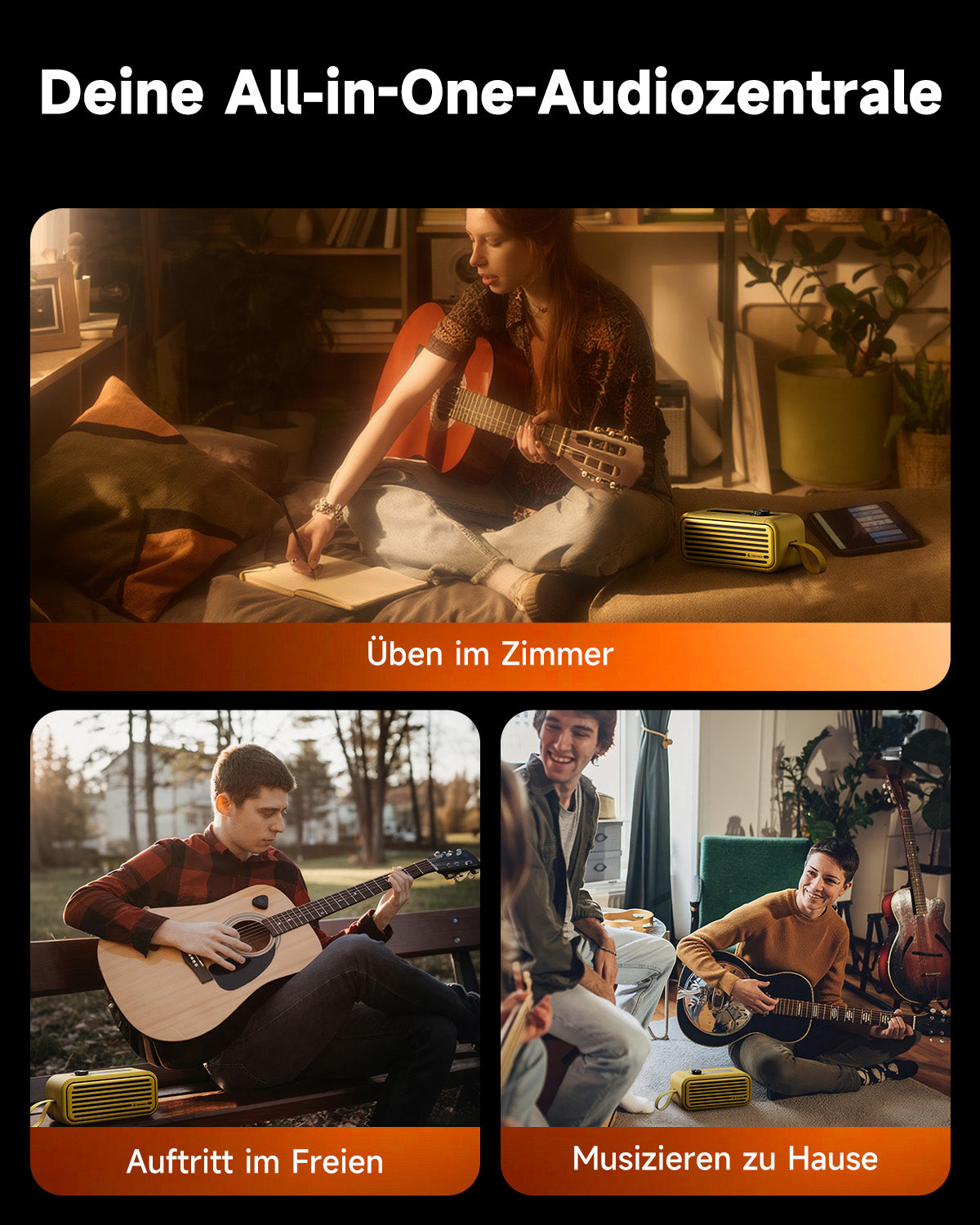 Donner Go E-Gitarrenverstärker-Donner Go【Gelb】##