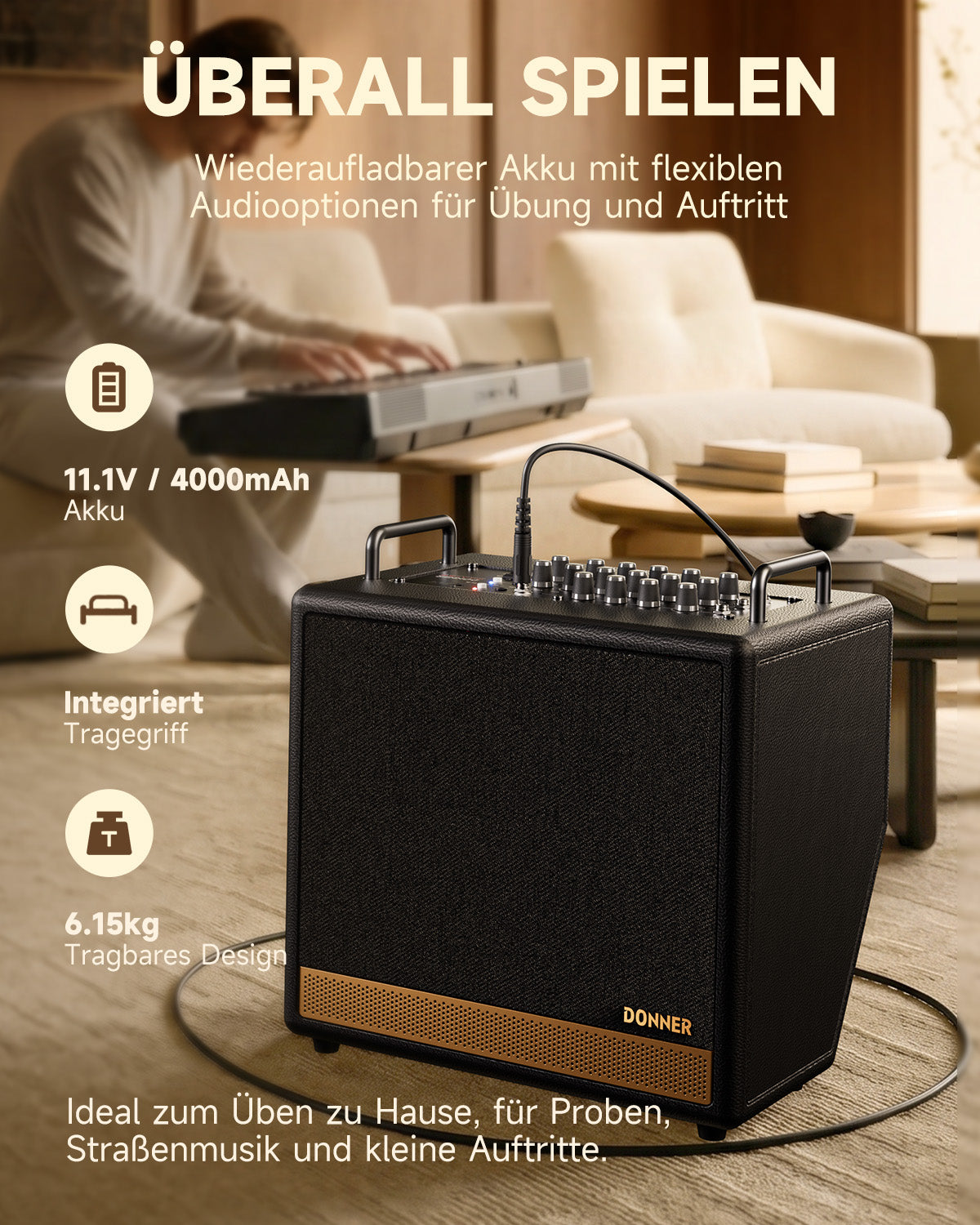 DONNER DKA-50 50W Keyboardverstärker