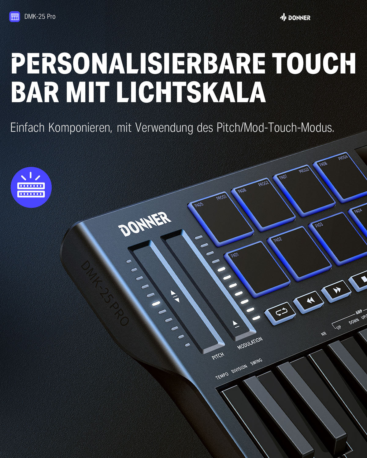 Donner DMK-25 Pro MIDI-Controller