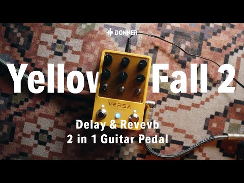 Donner Yellow Fall II Nachhall & Verzögerung Live Effektpedal