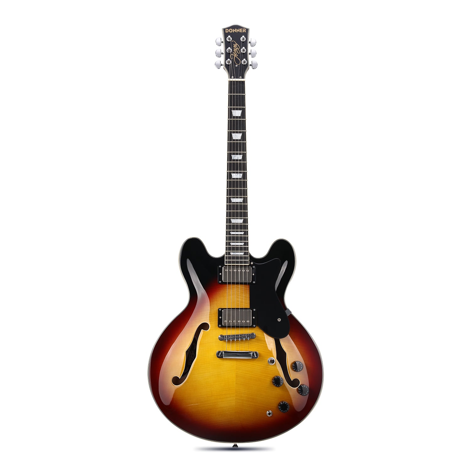 Donner DJP-1000 Jazz-E-Gitarre-DJP-1000B##