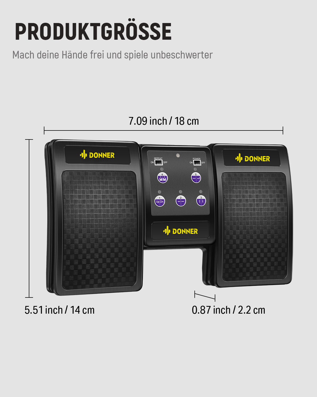 Donner DBM-10 Bluetooth Automatischen Umblättern-Schwarz##