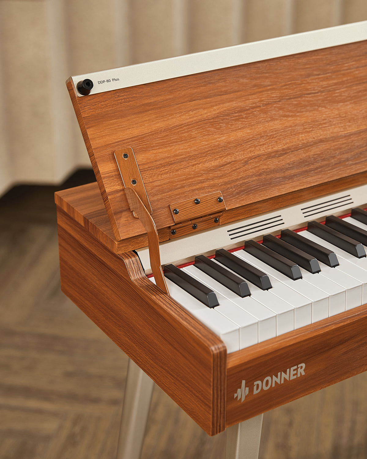 Donner DDP-80 PLUS Digital Piano mit halboffener Abdeckung