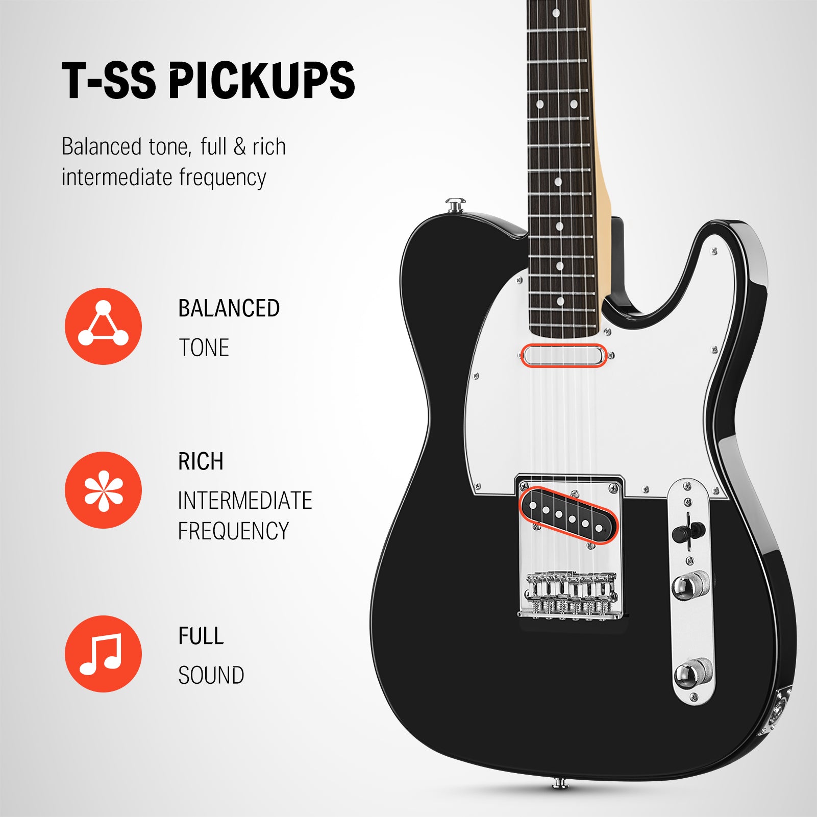 【kein geplanter Nachschub】Donner DTL-100 E-Gitarre Set