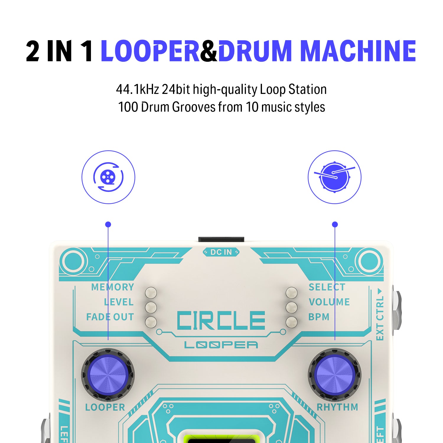 Donner Circle Looper Gitarrenpedal