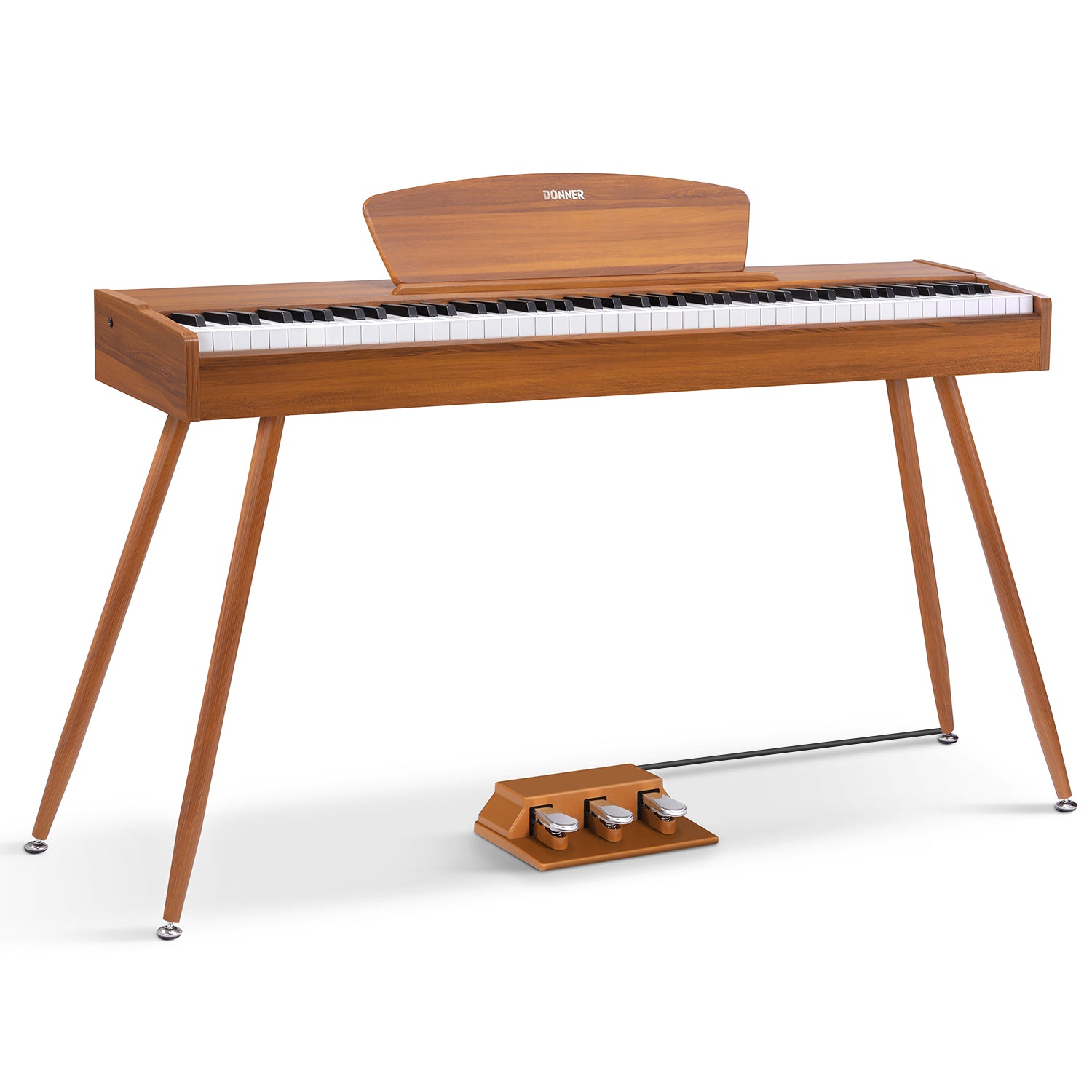 Donner DDP-80 Digital-Piano für Zuhause 88 gewichtete Tasten & Stilvolles Holzdesign
