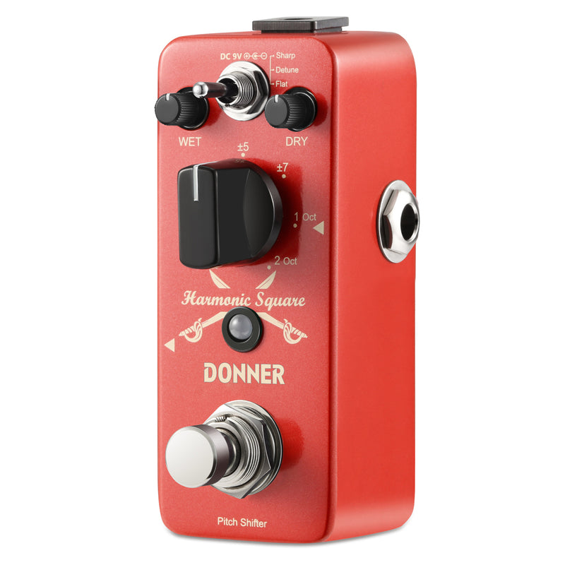 Donner Harmonic Square Digital Octave Gitarre Effektpedal