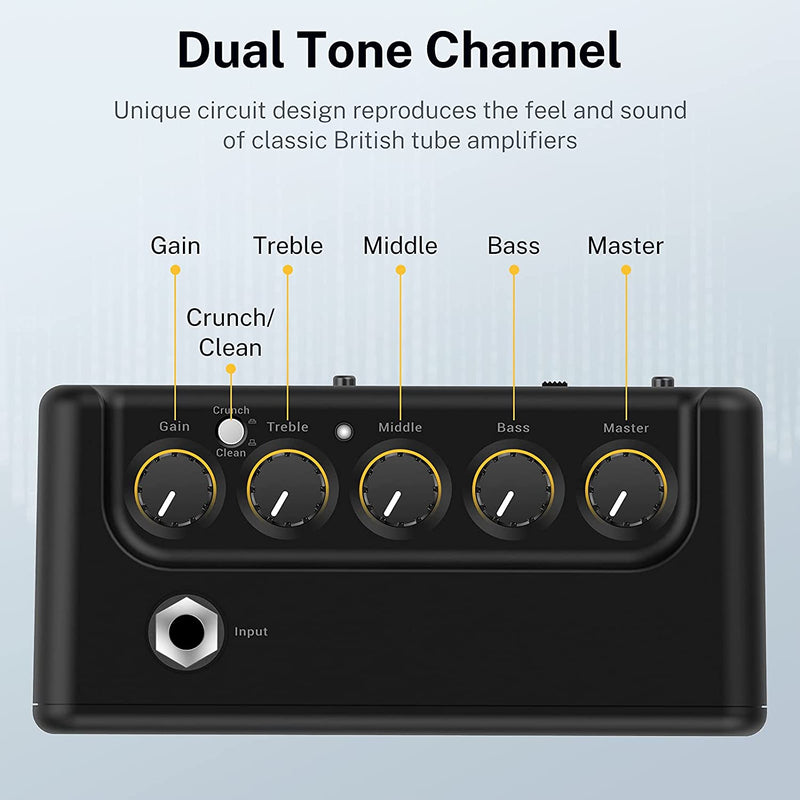 Donner FX Chorus Gitarren-Verstärker, Heavy Metal, wiederaufladbar, Übungsverstärker - Donner music- DE