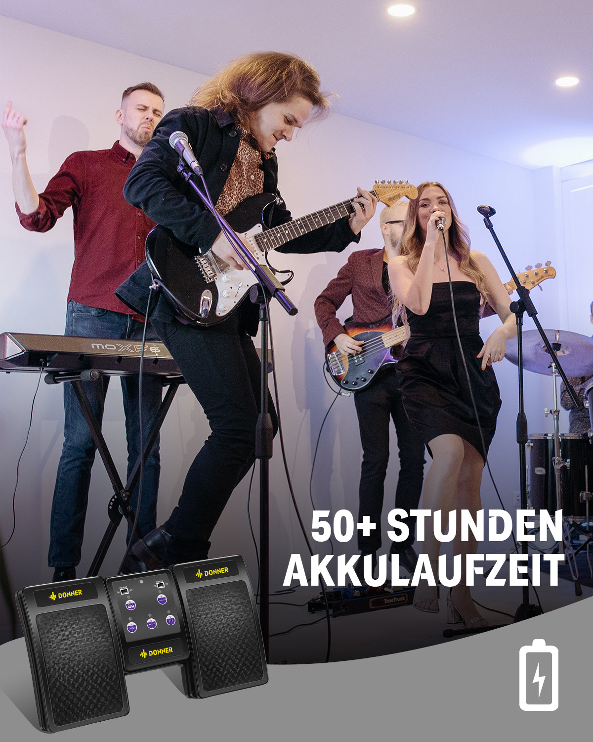 bluetooth pedal umblättern Wireless Page Turner Lange Laufzeit / Notensteuerung Fußpedal -Donner