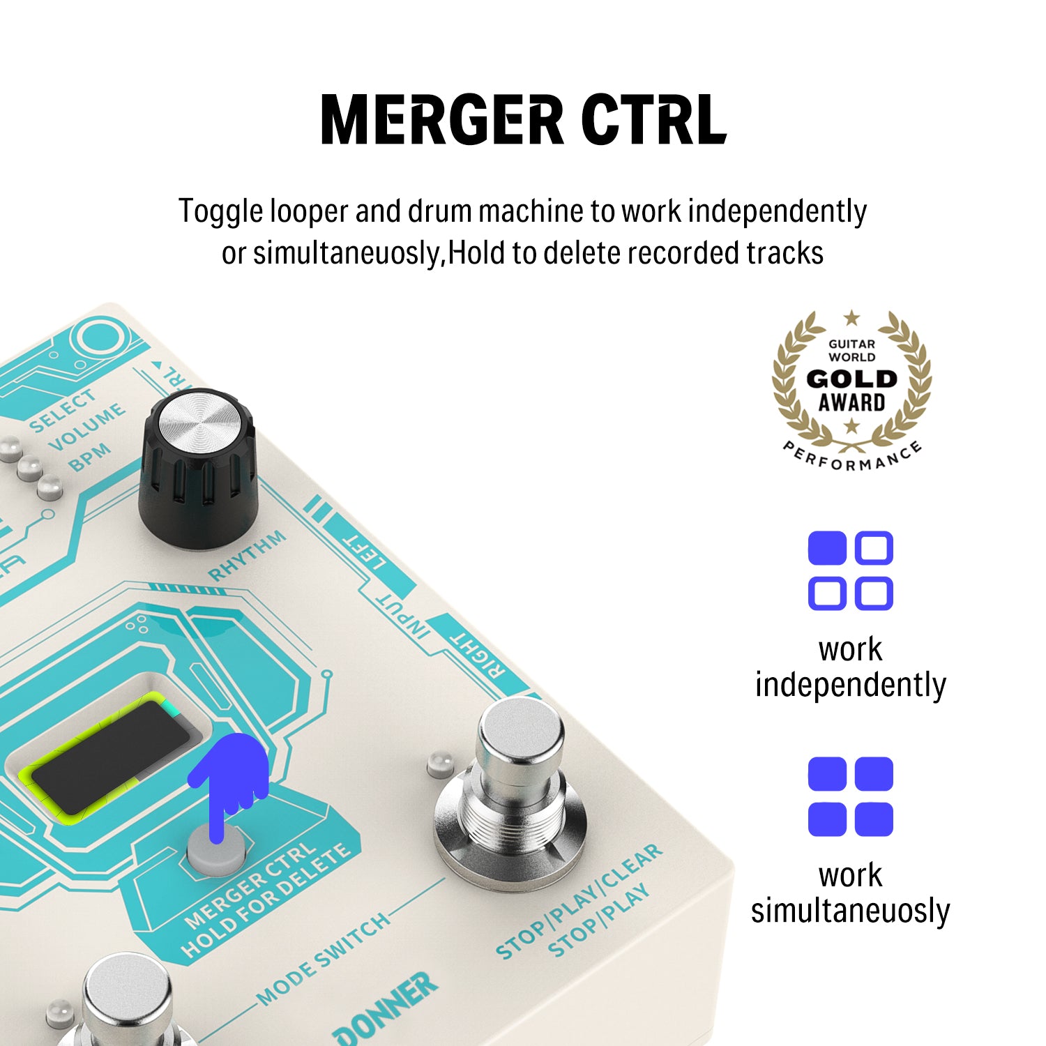 Donner Circle Looper Gitarrenpedal