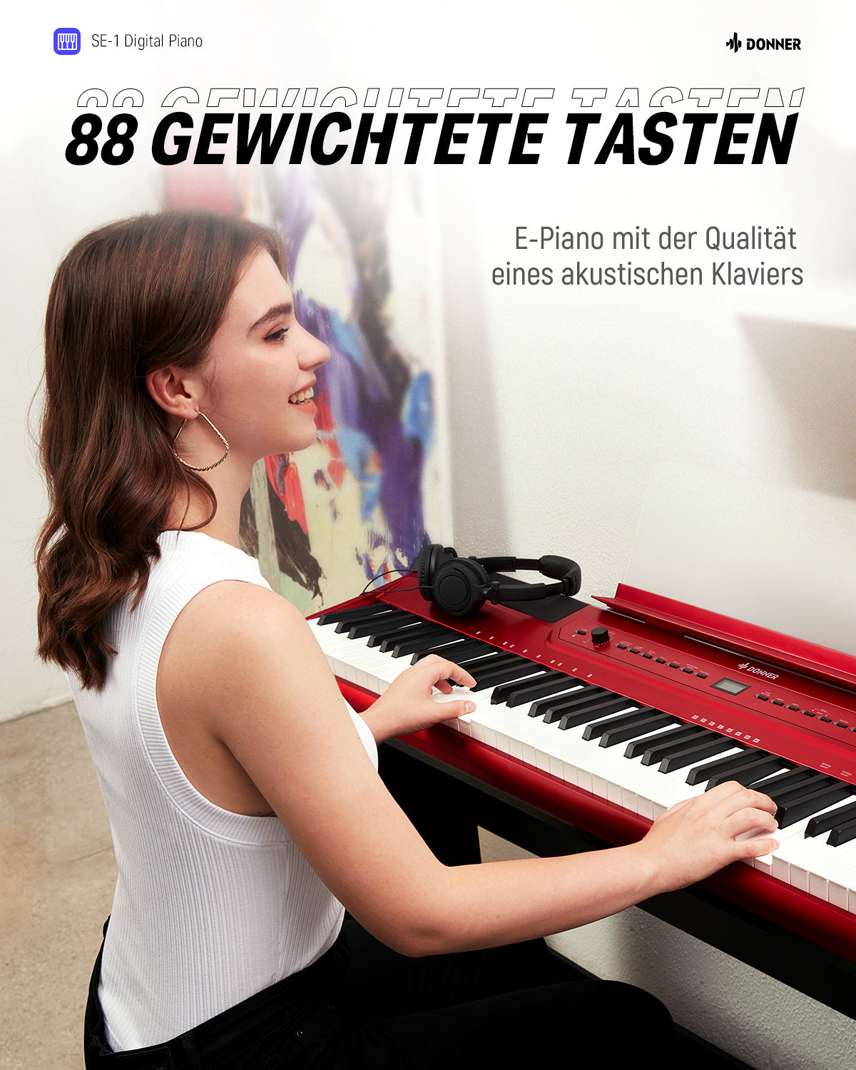 Donner SE-1 Digitalpiano mit 88 Tasten in voller Gewichtung