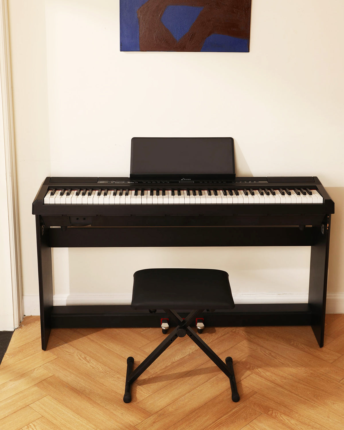 Donner DEP-20 Digital Piano mit Hammermechanik-Schwarz##