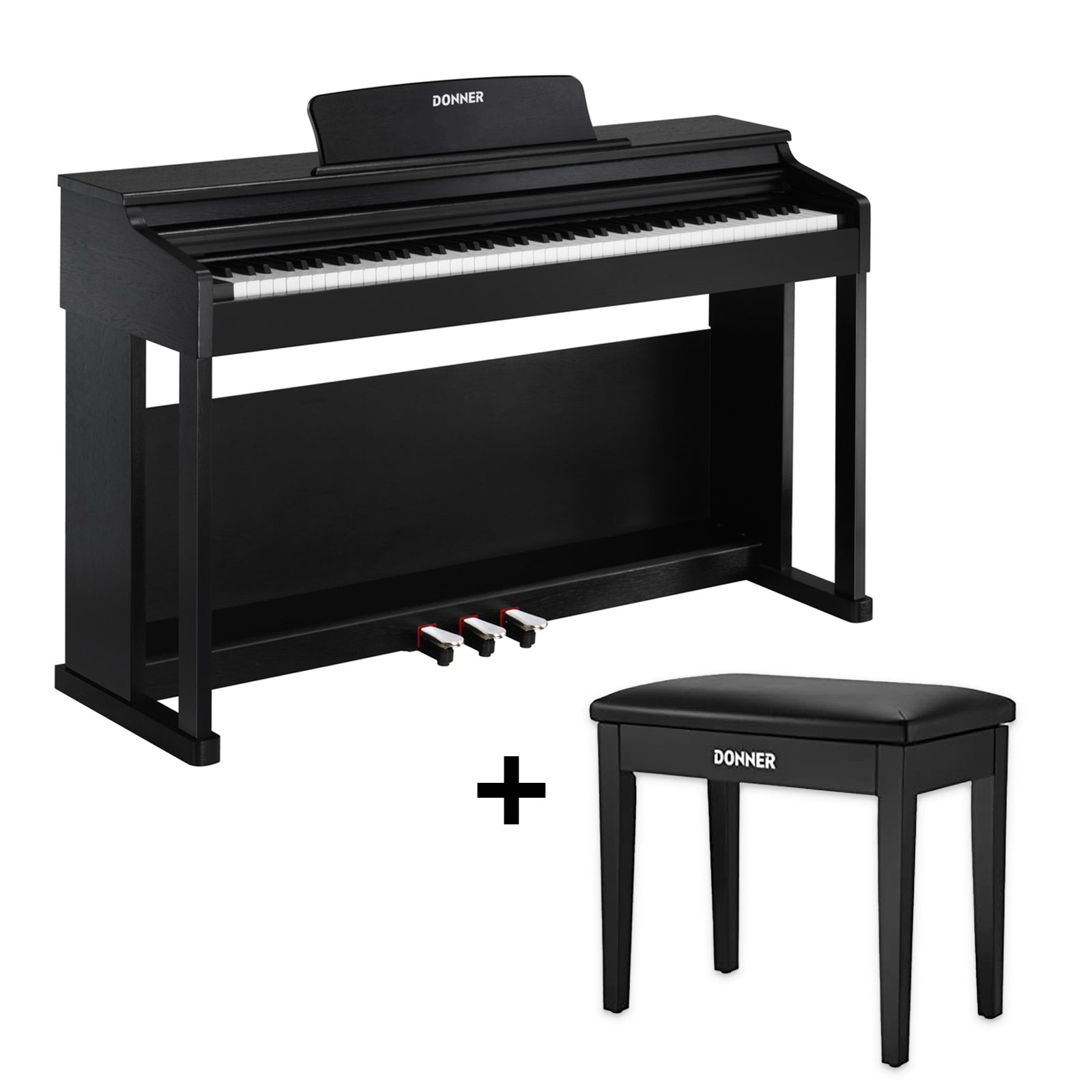 Donner DDP-100 Gewichtetes Digital Piano-Schwarz##