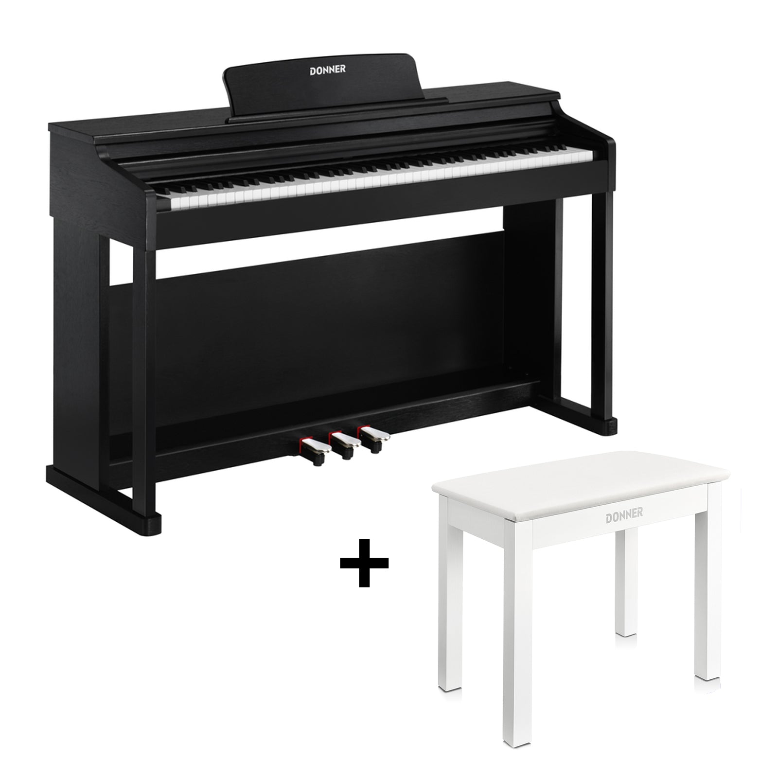 Donner DDP-100 Gewichtetes Digital Piano-Schwarz##